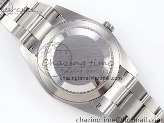 Best Edition Steel Dial Oyster Green Gray VR3235 on 126334 DateJust Roman C+F 41 Bracelet 904L SS 1:1 0223